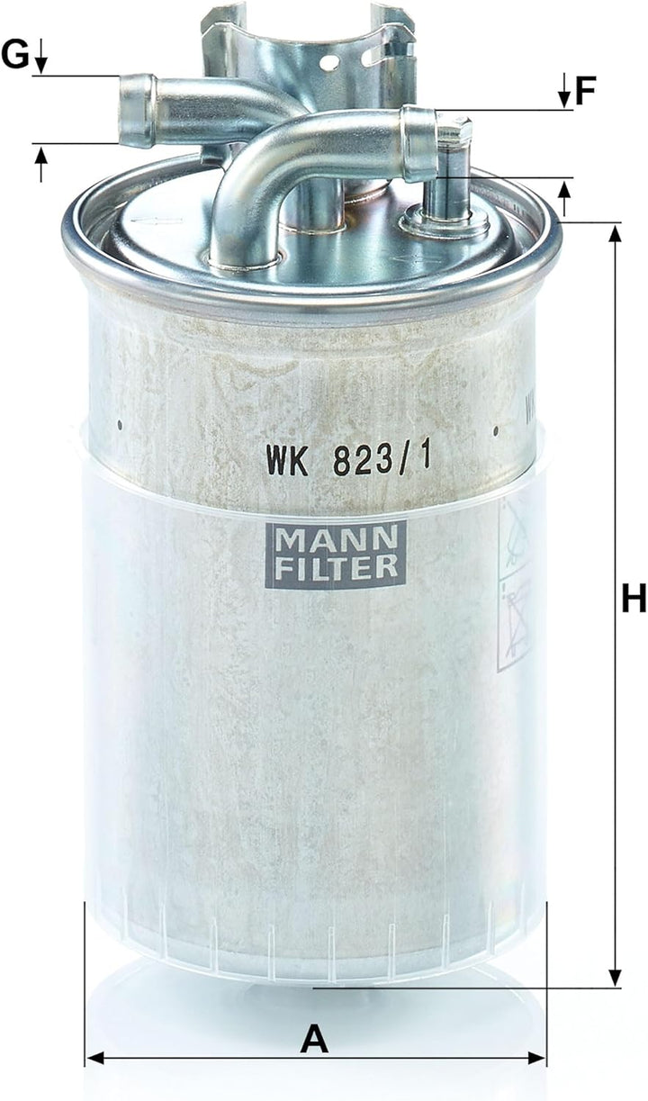MANN-FILTER WK 823/1 Kraftstofffilter – Für PKW