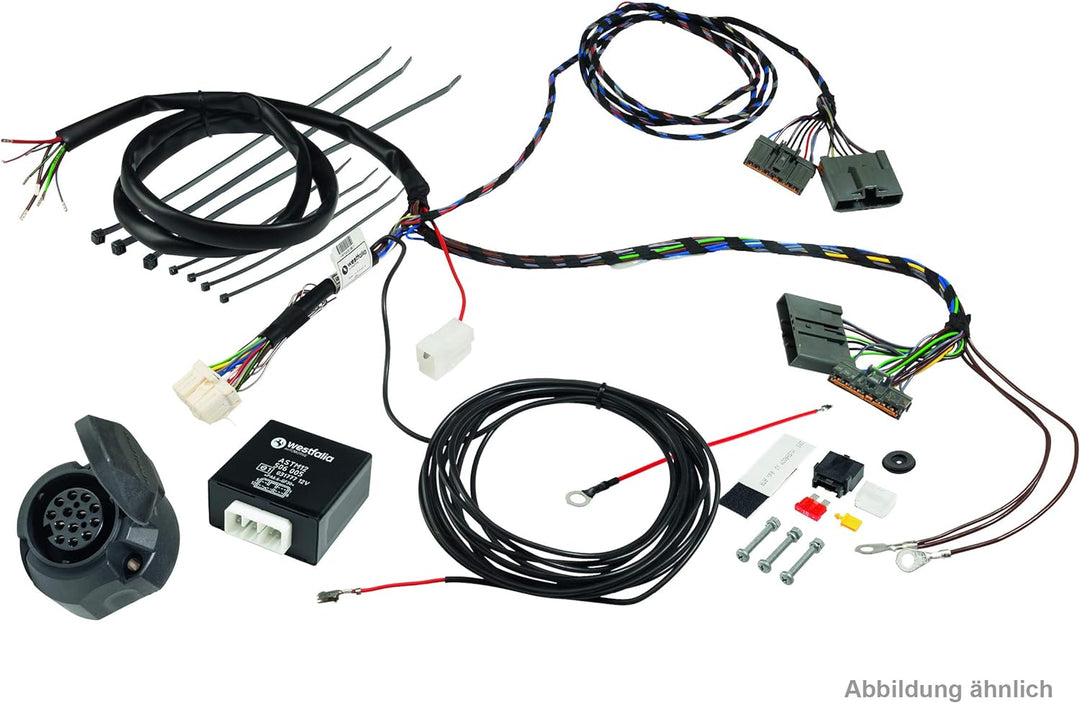 Westfalia Elektrosatz 13-polig und fahrzeugspezifisch für Ford Transit Kasten/Kombi (inkl Custom) (a