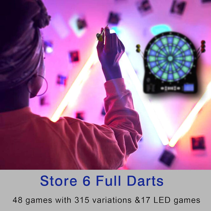 Turnart Dartscheibe Elektronisch 2023 Dartscheibe Elektronische Dartscheibe E Dartscheibe mit LED Be