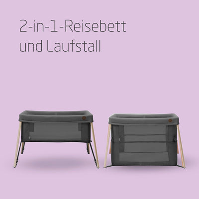 Maxi-Cosi Iris 2-in-1-Reisebett Baby, 0 – 3 Jahre, bis zu 15 kg, kompaktes Reisebettchen, 2 Schlafeb