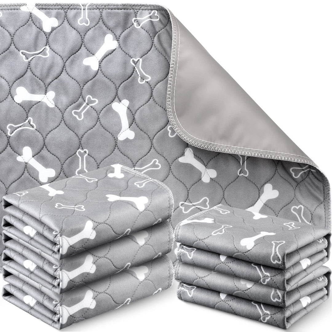 6 Stück Waschbare Pee Pads für Hunde Wiederverwendbare Welpenmatte Saugfähige Geschichtete wasserdic