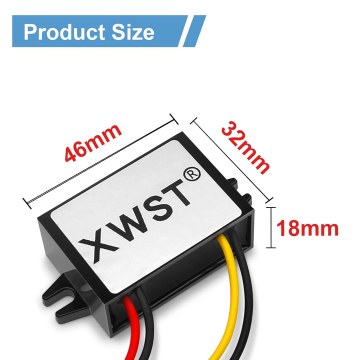 DC DC 12V 24V 36V 48V 60V 72V auf 5V Spannungswandler 3A 15W Female and Micro USB Wandler | Adapter