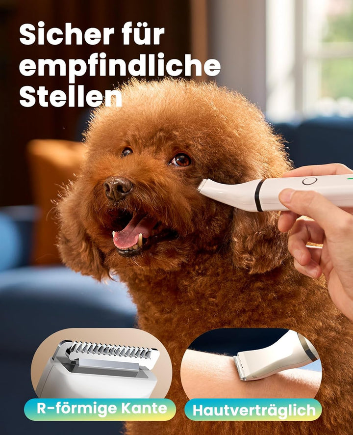 oneisall Bundle: Doppelklingen-Pfotentrimmer (2-Gang) + 3-in-1 Schermaschine für Katzen & Hunde – Le