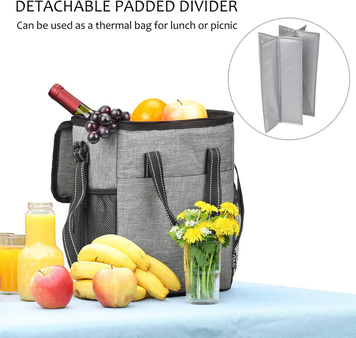 Kato Tirrinia Flaschentasche 6 Flaschen Wein Kühltasche Flasche Kühltaschen, Weintasche Kühltaschen