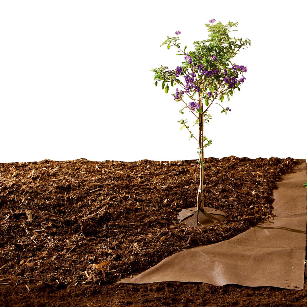 Bio Green Unkrautvlies 30m² Gartenvlies zur Beetabdeckung gegen Unkraut, Bio-Mulchvlies, wasserdurch