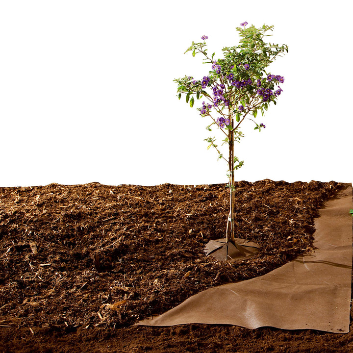 Bio Green Unkrautvlies 30m² Gartenvlies zur Beetabdeckung gegen Unkraut, Bio-Mulchvlies, wasserdurch
