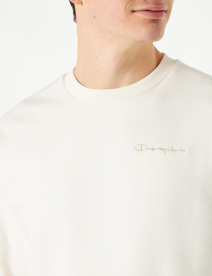 Champion Herren Eco Future Fleece Custom Fit Crewneck Hoodie, L Avorio