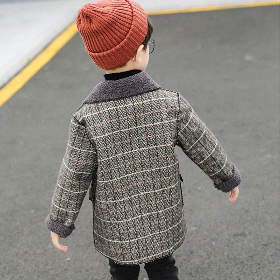 Jungen Winter Mantel Klassischen Doppelten Breasted Trenchcoat Warm Outwear für 2-10 Jahre, 2-3 Jahr