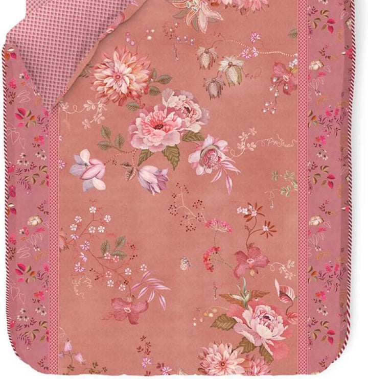 Pip Studio Perkal-Bettwäsche Tokyo Bouquet | rosa - 135 x 200 135x200 cm + 80x80 cm, 135x200 cm + 80