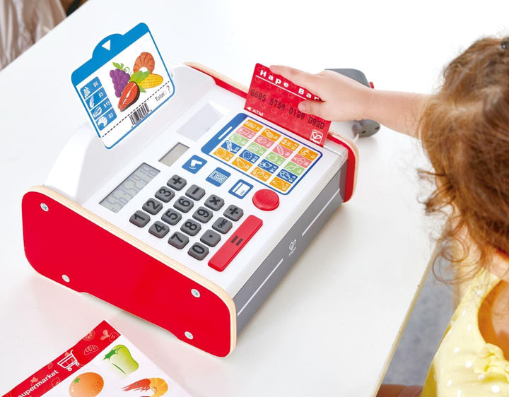 Hape E3184 Zubehör für Kaufmannsladen, Spielkasse, S