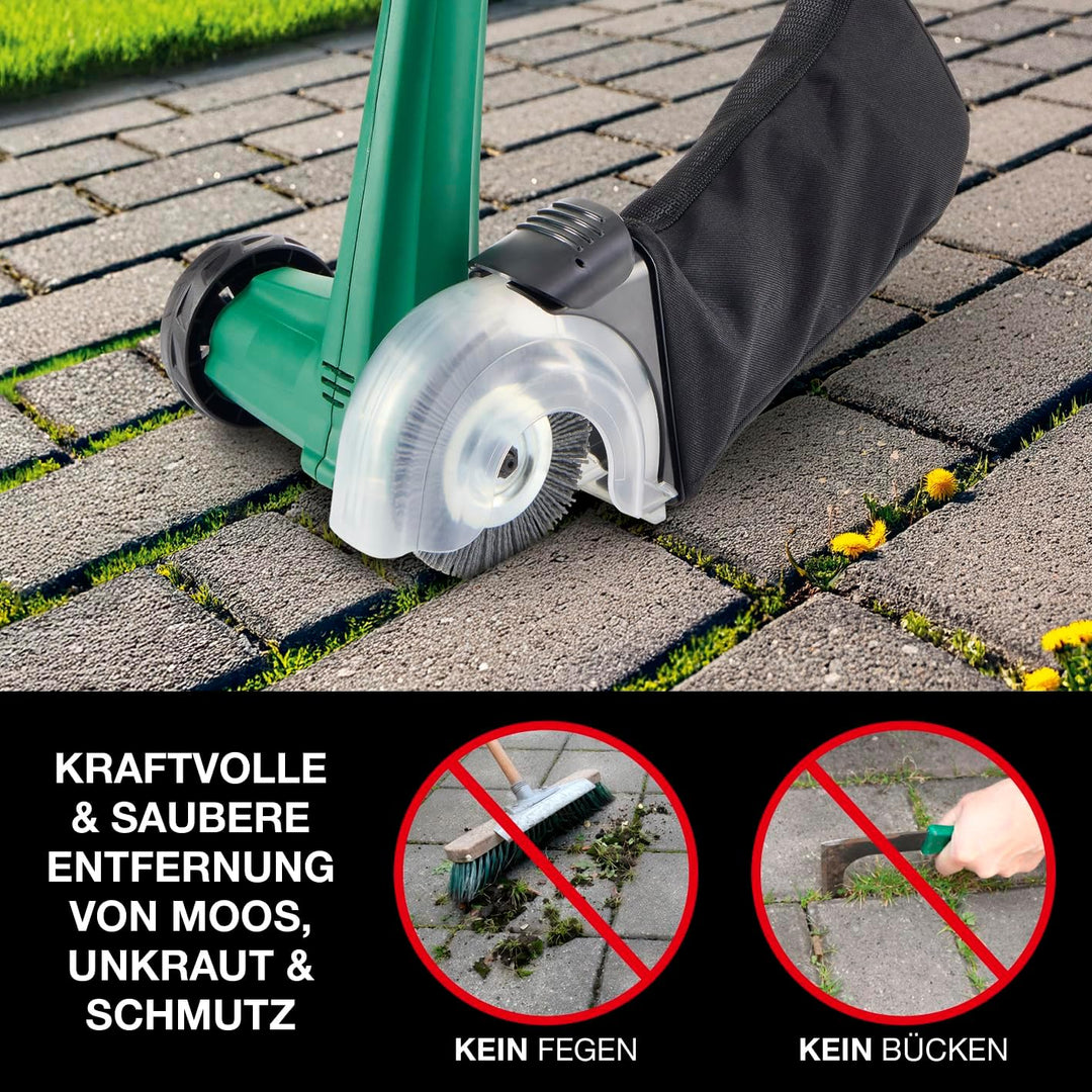 EASYmaxx Elektrische Reinigungsbürste, Putzbürste mit 2 Bürstenaufsätzen inklusive - Fugenbürste & R