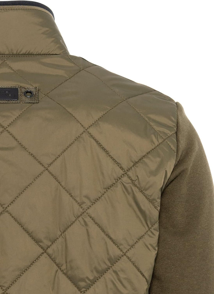 camel active Herren Steppblouson mit Jerseyärmeln 30 Olive Brown, 30 Olive Brown
