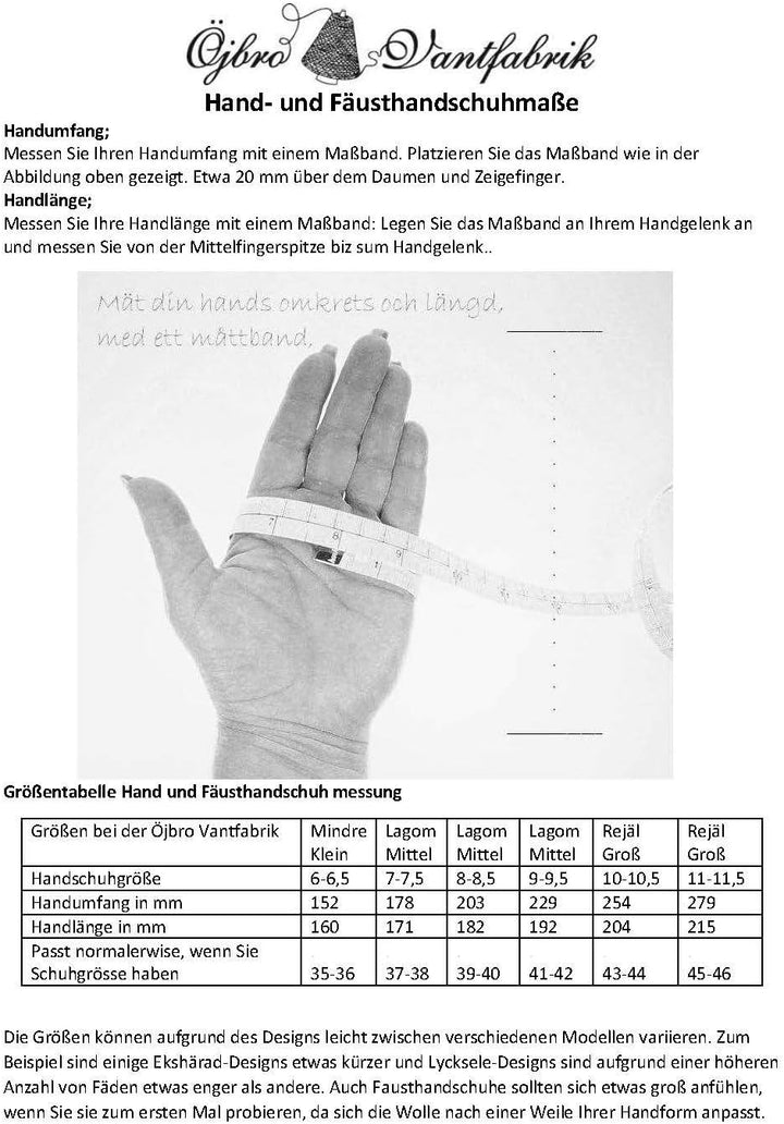 ÖJBRO VANTFABRIK Handy Handschuhe 4 Lagen 100% Merinowolle versch. Modelle, Grösse S-L (6-11) Touchs