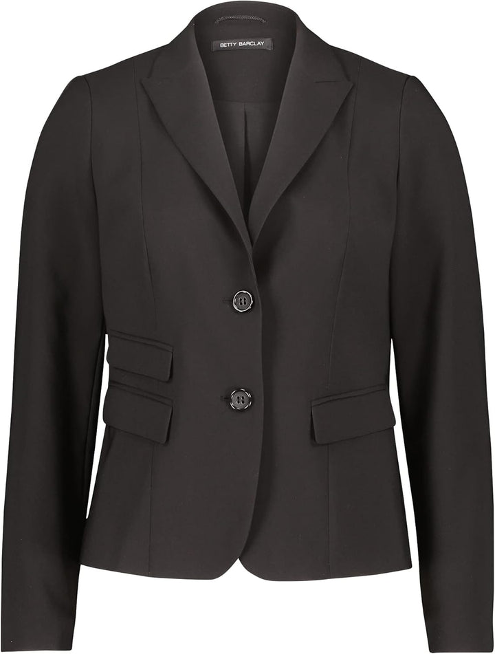 Betty Barclay Damen Blazer-Jacke Langarm 46 Schwarz, 46 Schwarz
