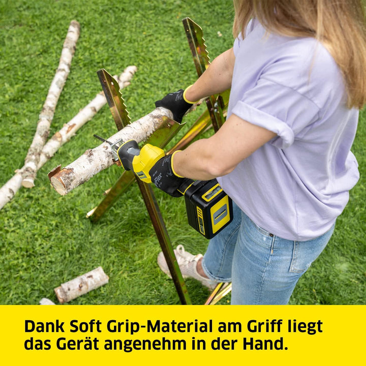 Kärcher 18 V Akku-Astsäge PGS 4-18, für Äste mit einem Durchmesser von bis zu 8 cm, abnehmbarer Astb