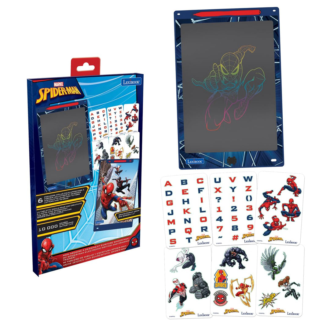 Lexibook, Spider-Man, Magic Slate, Künstlerisches und kreatives Spielzeug für Mädchen und Jungen, Me