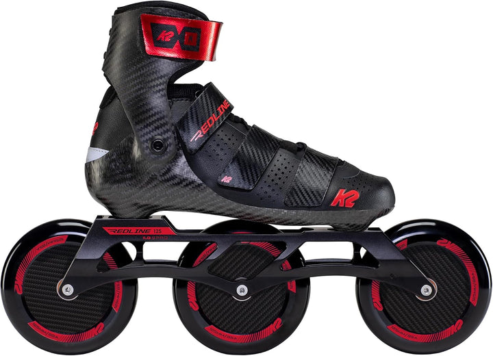 K2 Skates Unisex Inline Skates REDLINE 125, black - red, 30F0199 EU: 41.5 (UK: 7.5 / US: 8.5) black
