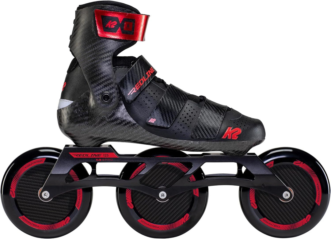 K2 Skates Unisex Inline Skates REDLINE 125, black - red, 30F0199 EU: 41.5 (UK: 7.5 / US: 8.5) black