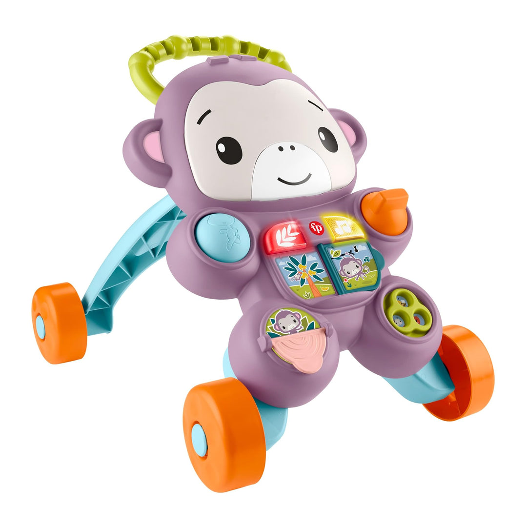 Fisher-Price Lauflernwagen für Babys Lern mit Mir Lila AFFE Spielzeug mit Musik, Lichtern &amp; Aktivitä