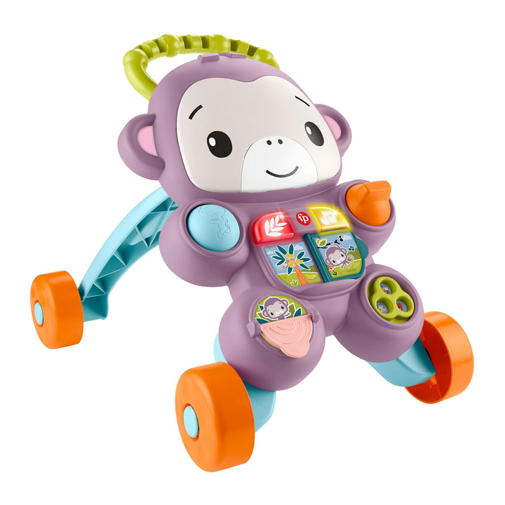 Fisher-Price Lauflernwagen für Babys Lern mit Mir Lila AFFE Spielzeug mit Musik, Lichtern &amp; Aktivitä