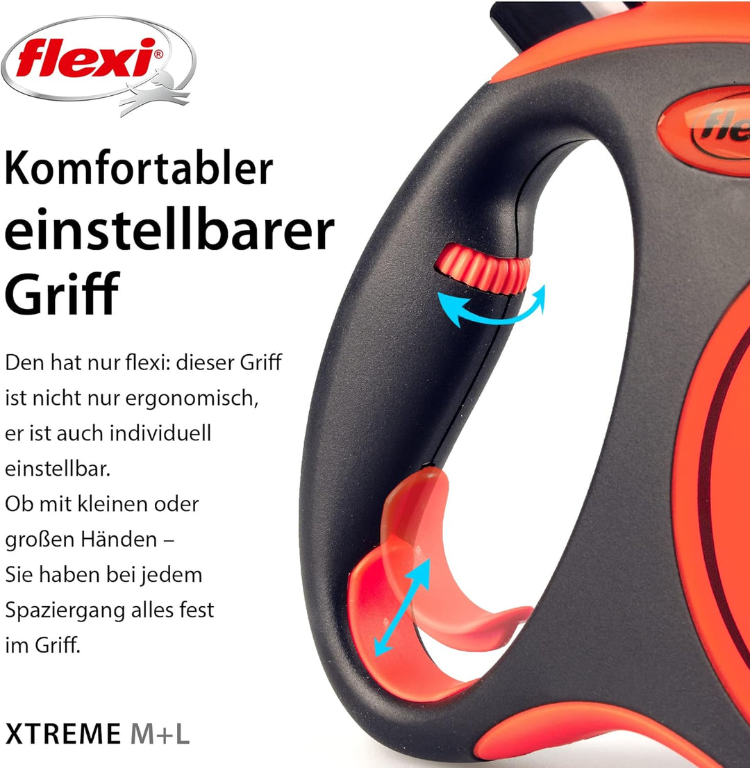 Flexi XT30T8-251-OR Leine Xtreme L Tape 8m orange Orange L, Orange L