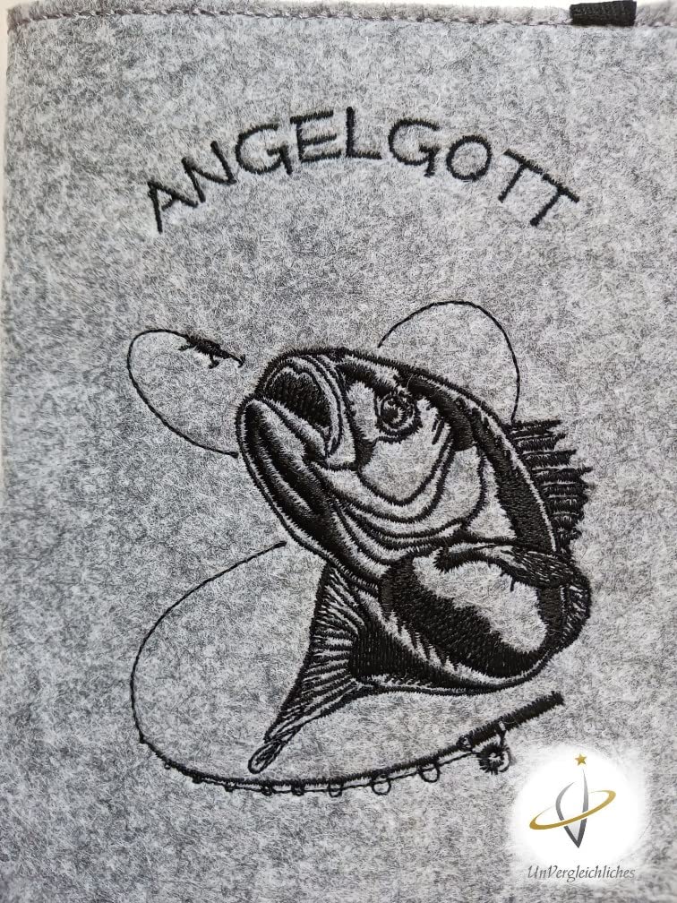 Hülle für den Angelpass/Angelschein personalisierbar *Angelgott*