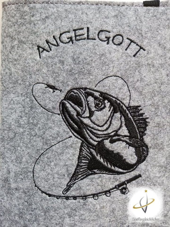 Hülle für den Angelpass/Angelschein personalisierbar *Angelgott*