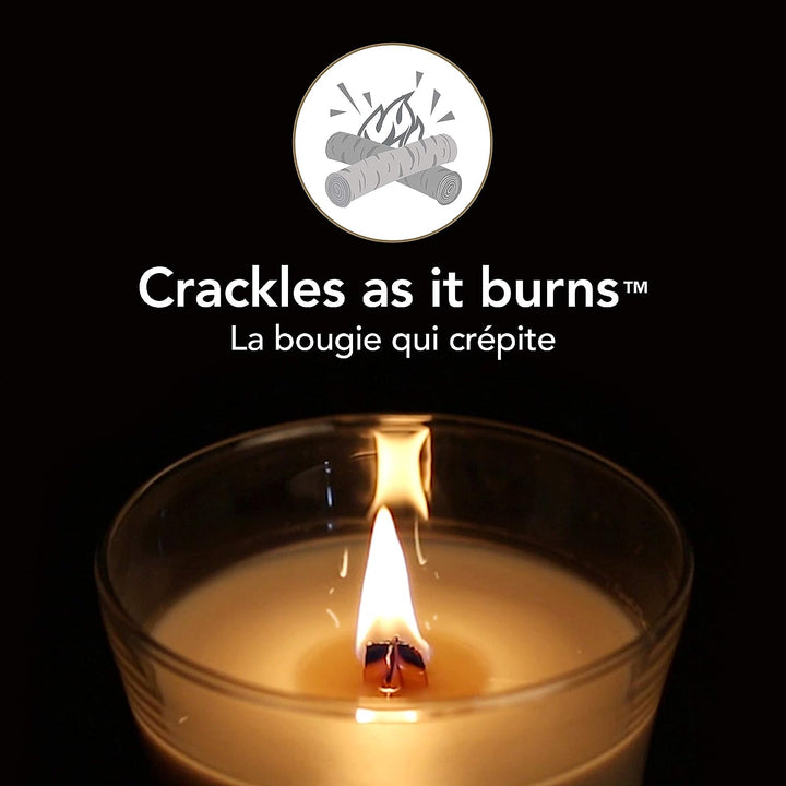 Grosse WoodWick Duftkerze im Sanduhrglas mit knisterndem Docht, Crimson Berries, bis zu 130 Stunden