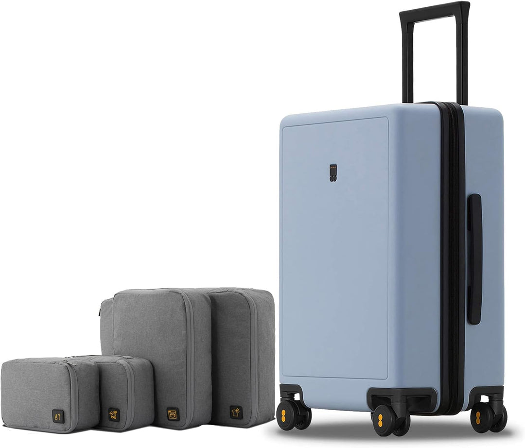 LEVEL8 Koffer Trolleys handgepäck Leichtgewicht 100% PC mit Organizer Set 4-teilig TSA Zahlenschloss