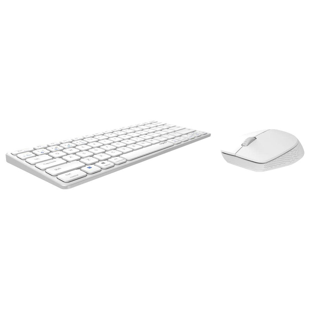 Rapoo 9600M kabelloses Tastatur-Maus Set Wireless Deskset 1300 DPI Sensor wiederaufladbarer Akku fla