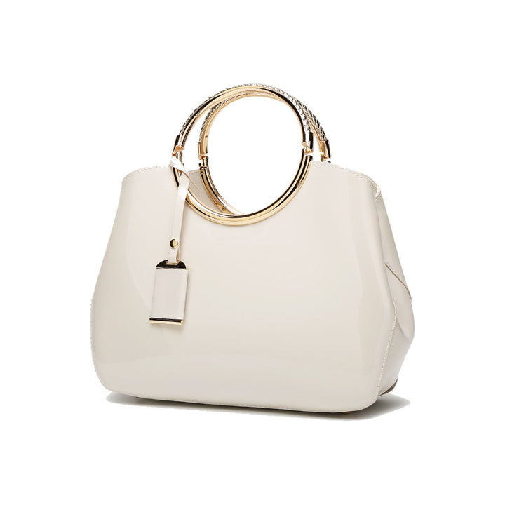 Coolives Damen Handtasche Tasche Henkeltasche aus PU-Lackleder Hochzeitstasche Schultertasche Umhäng