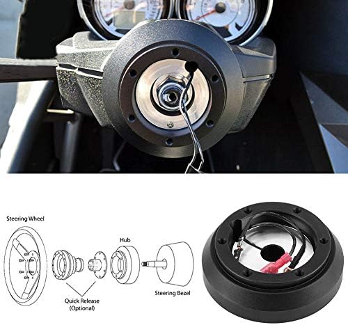 Lenkrad-Kurznabenadapter Schwarz Quick Release Boss Kit SRK-160H Passend für Miata RX-7