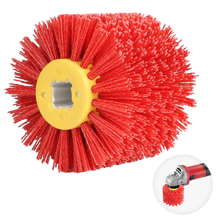 Nylonbürste #120 Körnung Schleifbürste für Satiniermaschine φ19mm Borstenbürste Satinierwalze Drahtz