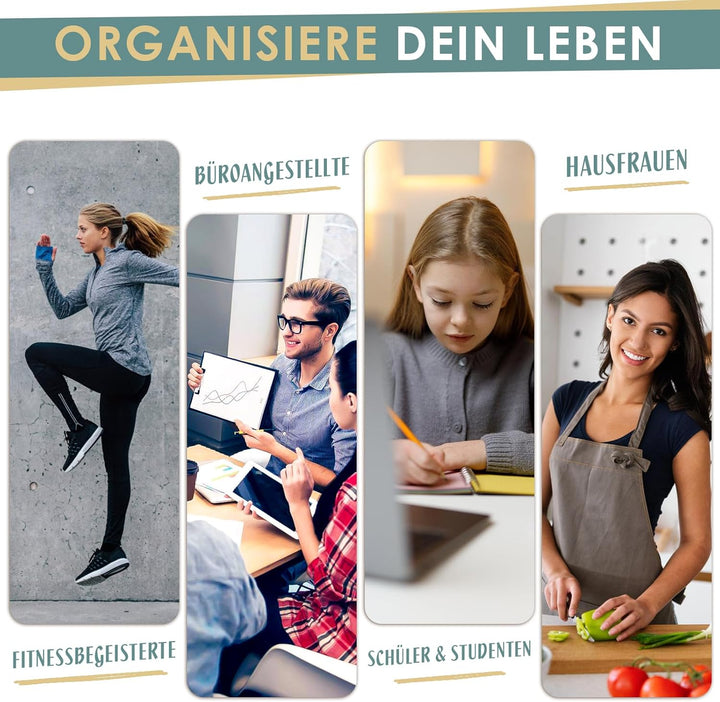 MAKELLO Magnetisches Whiteboard Monatsplaner, Trocken Abwischbar, To Do Liste, für Zuhause, Schlafzi