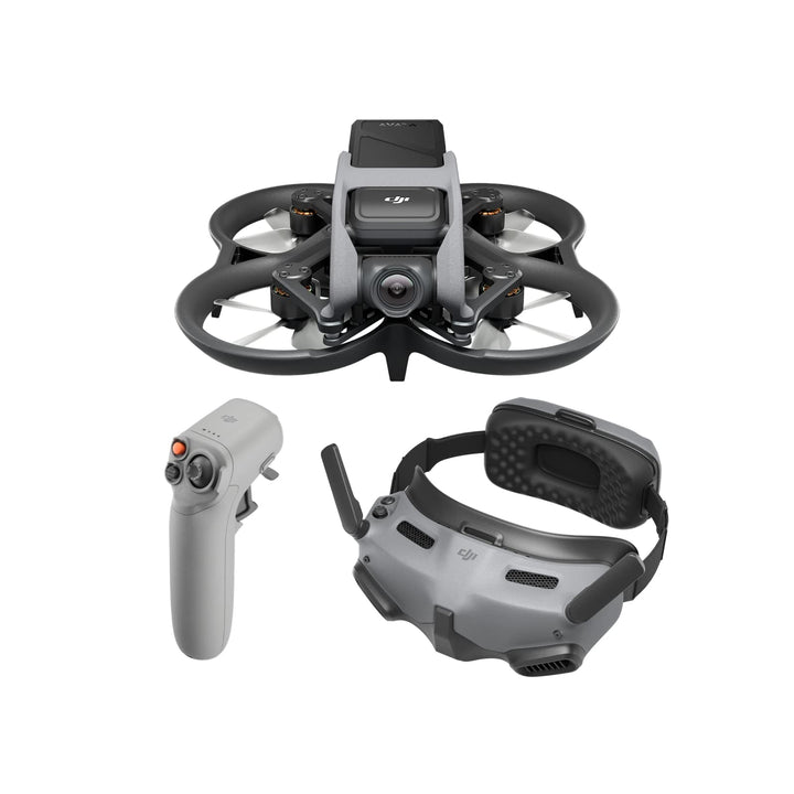 DJI Avata Explorer Combo – Drohne mit Kamera, UAV Quadrokopter mit stabilisiertem 4K-Video, Sichtfel
