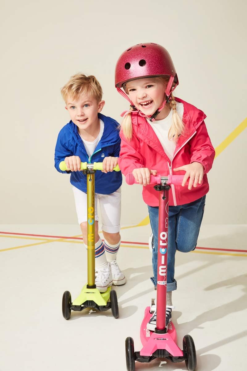 Maxi micro Deluxe Kinderscooter Kickboard ab 5 Jahren Variante pink