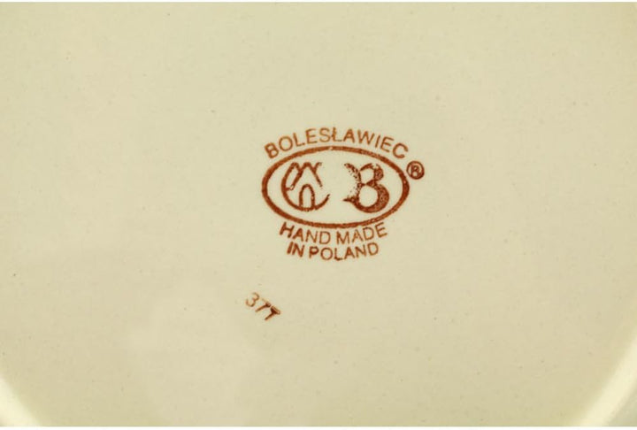 Original Bunzlauer flacher Teller/Pizzateller/Essteller Ø27.2 cm, H=3.0cm Dekor 42