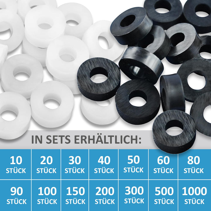 My Plast Distanzstücke - Schwarz - 30 x 6,2 x 3 mm, 150 Stück 30mm x 6,2mm x 3mm ( 150 Stück ) schwa