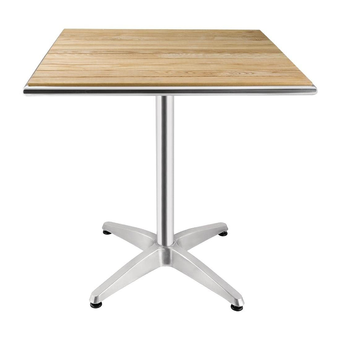 Bolero Bistrotisch Esche quadratisch 700mm, Eschenholz, Grösse: 720(H) x 700(B) x 700(T)mm, Innen- &