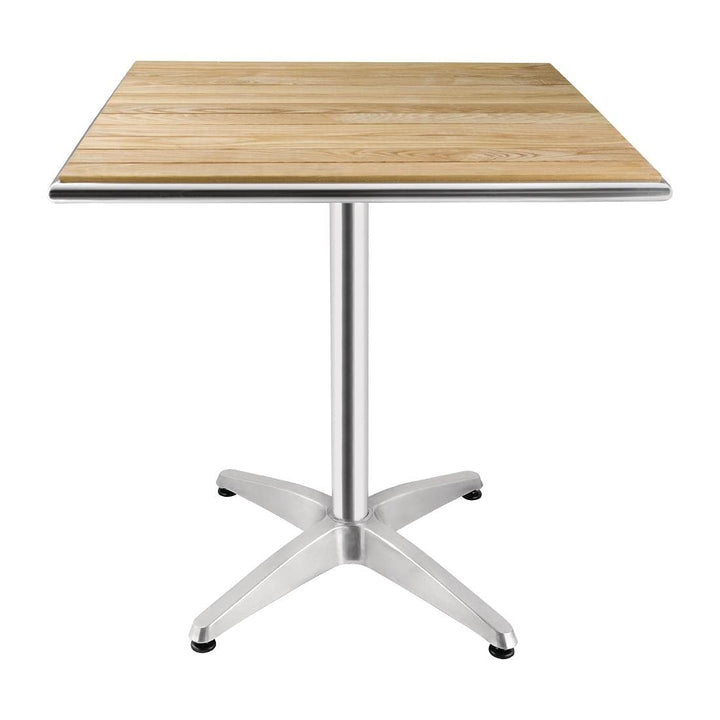 Bolero Bistrotisch Esche quadratisch 700mm, Eschenholz, Grösse: 720(H) x 700(B) x 700(T)mm, Innen- &