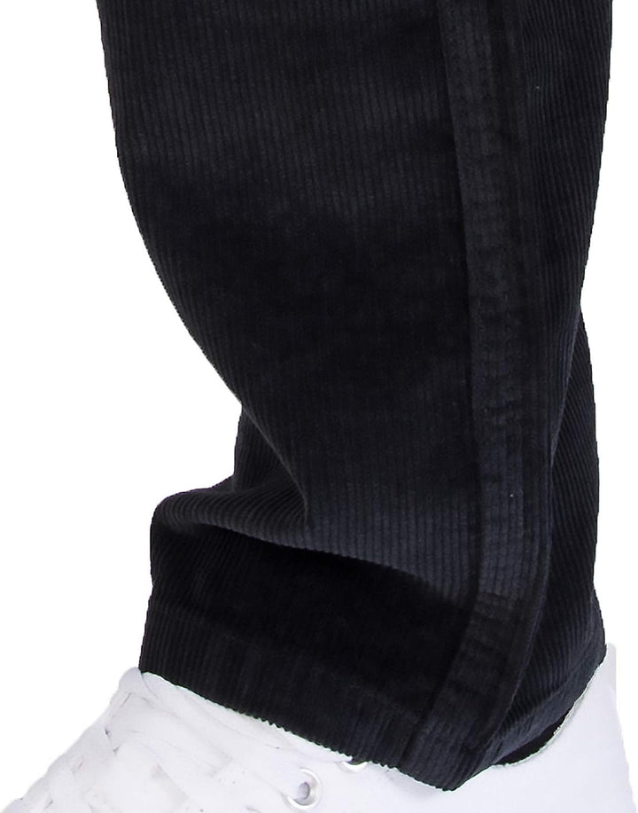 Rock Creek Herren Cord Hose Regular Fit Chino Hose RC-2156 29W / 30L Schwarz, 29W / 30L Schwarz