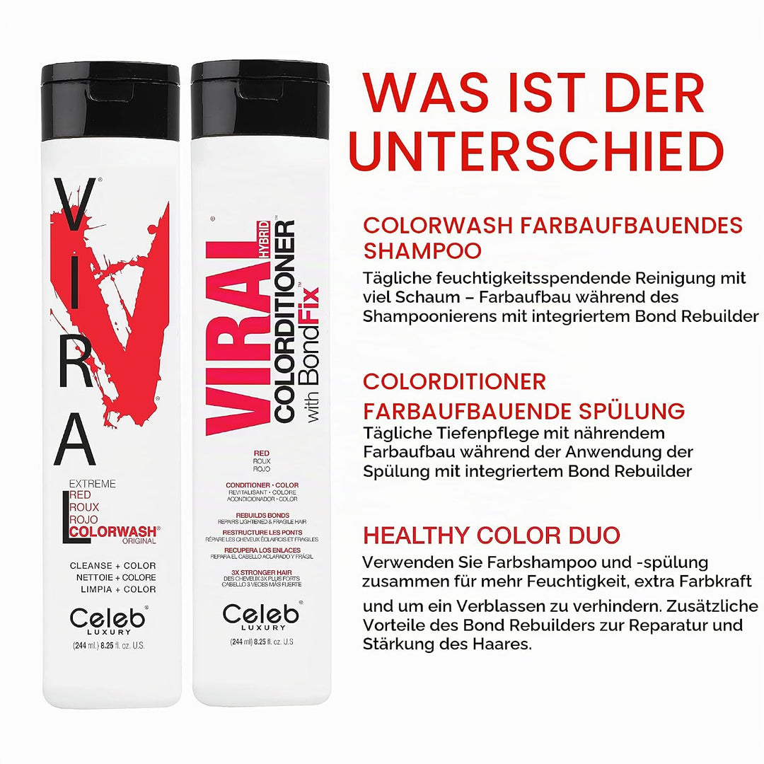 Viral Extreme Red Color Wash by Celeb Luxury