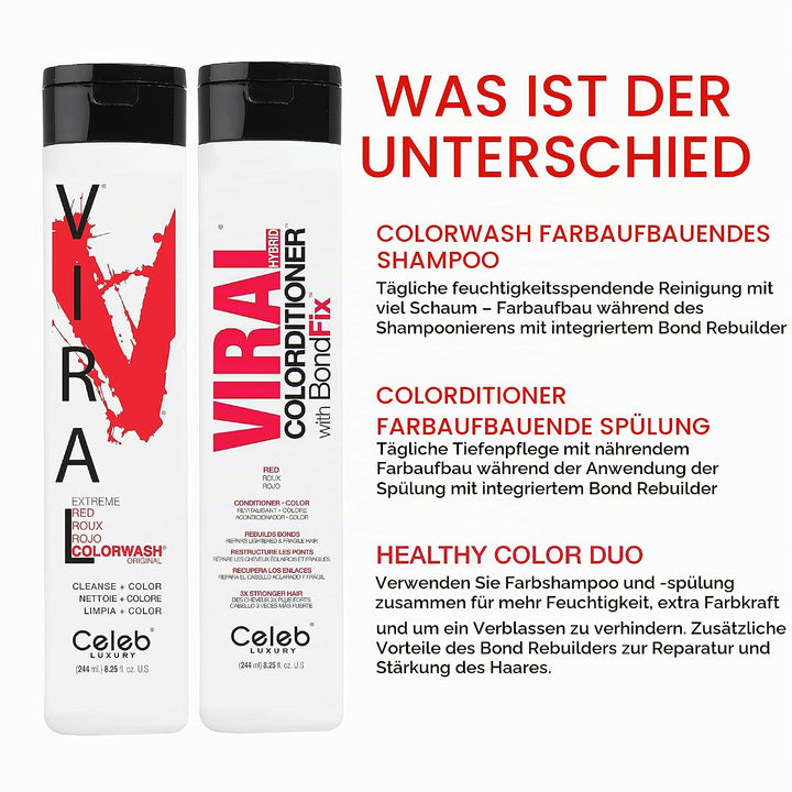 Viral Extreme Red Color Wash by Celeb Luxury