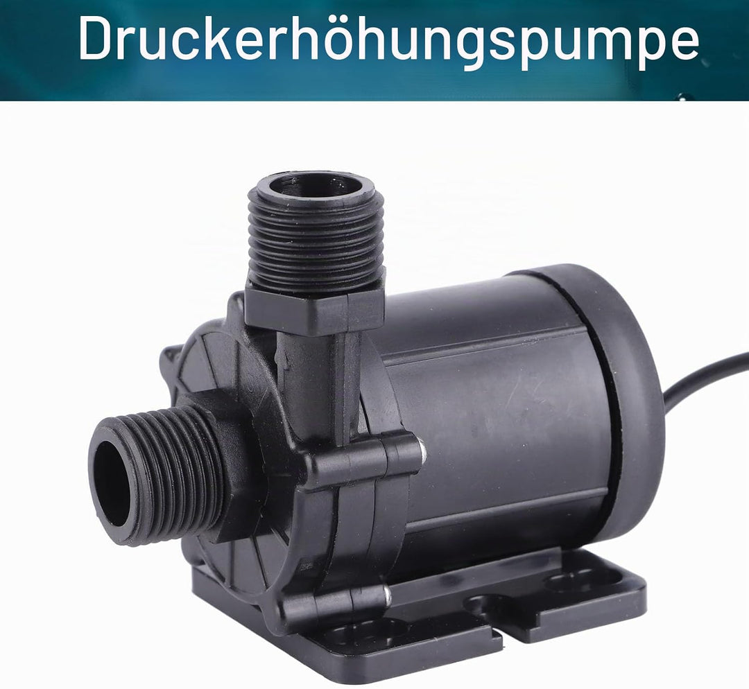 Focket Automatische Druckerhöhungspumpe, 30W 12V Druckpumpe für Heizung, 700L/H Umwälzpumpe für Fisc
