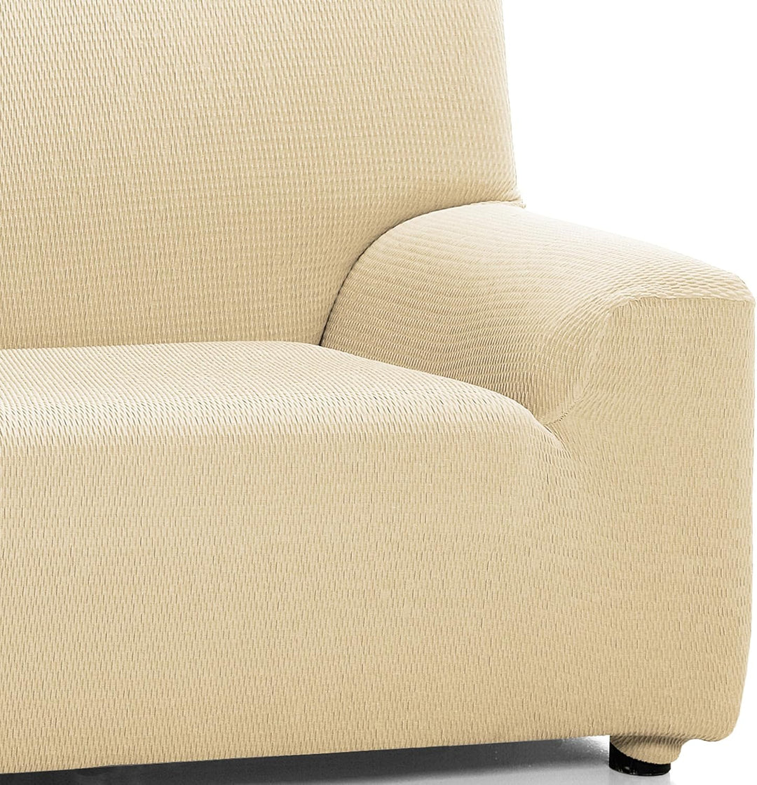 Martina Home Tunez elastischer Sofabezug, Stoff, Beige, 4-Sitzer (220 bis 260 cm) Beige 4 Plätze, Be