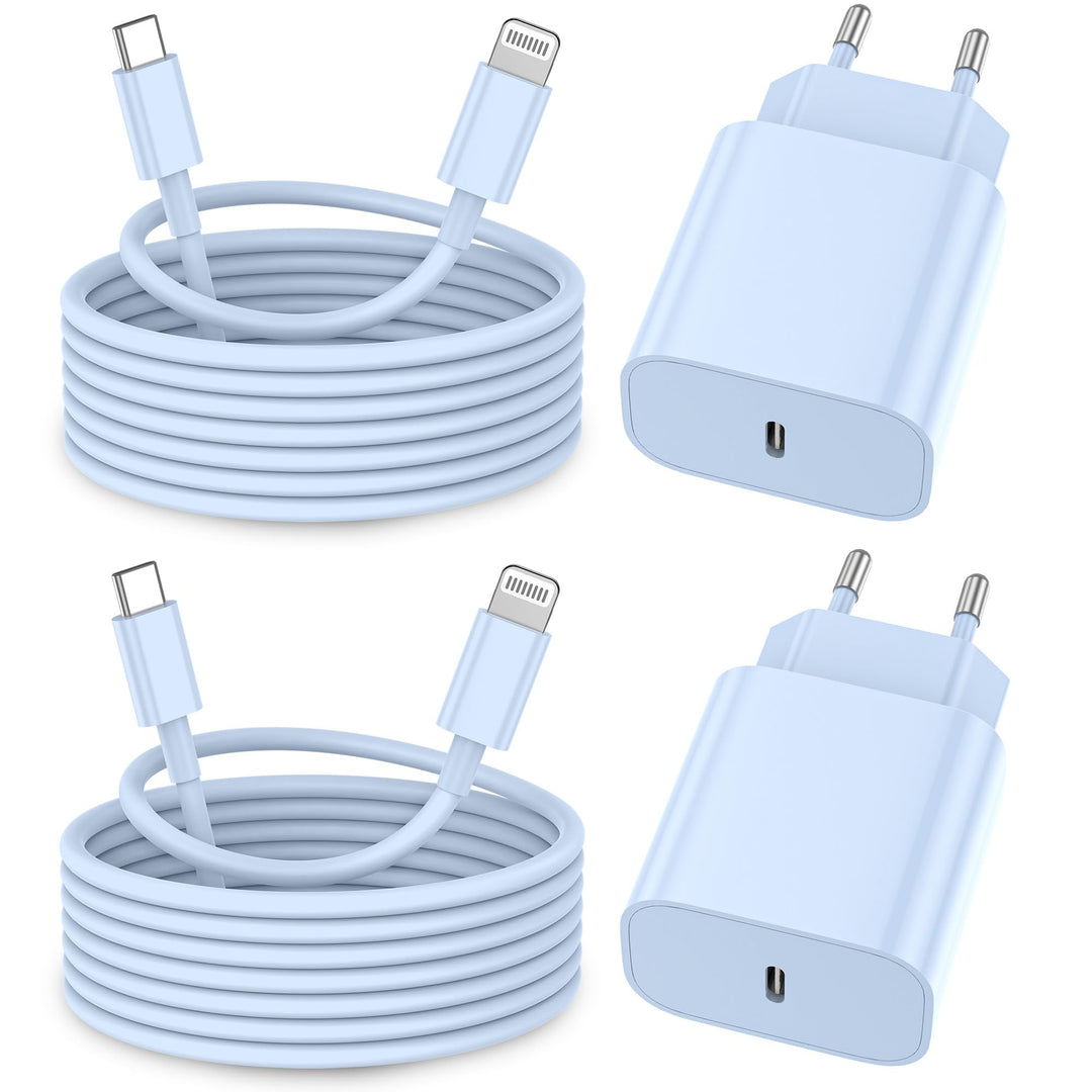 iPhone Ladekabel, [MFi-Zertifiziert] 2er Pack iPhone Ladegerät Apple Ladekabel 2M,USBC Schnellladege