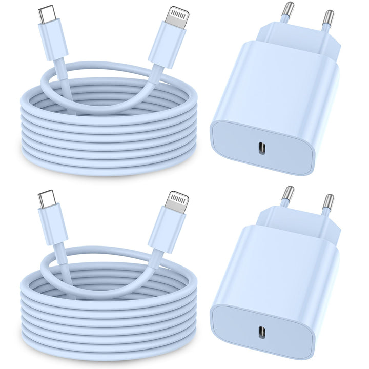 iPhone Ladekabel, [MFi-Zertifiziert] 2er Pack iPhone Ladegerät Apple Ladekabel 2M,USBC Schnellladege