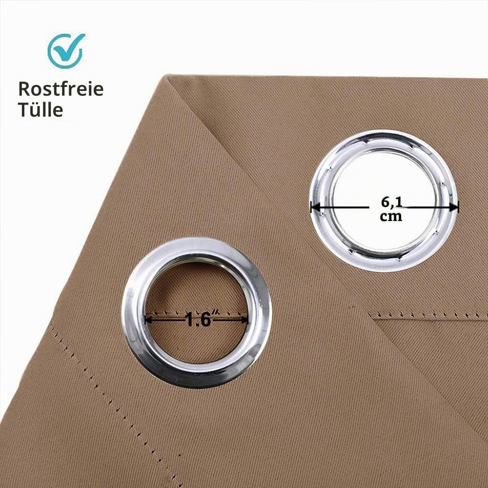 PONY DANCE Thermovorhang Tür Hitzeschutz 1 Stück H 240 x B 254 cm Extra Breite Gardinen Blickdicht f