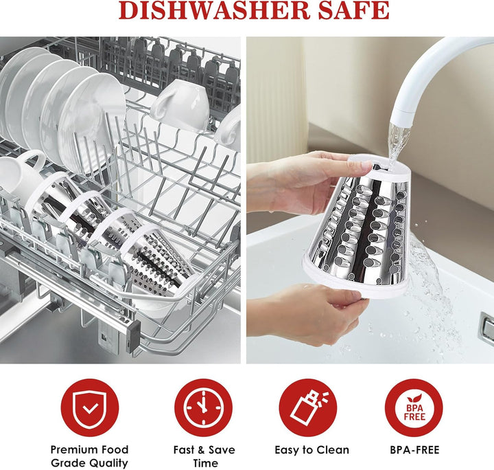 Gemüseschneider für KVC/KVL Kenwood Zubehör, Edelstahl Gemüse Schneider für Kenwood Zubehoer, Gemüse