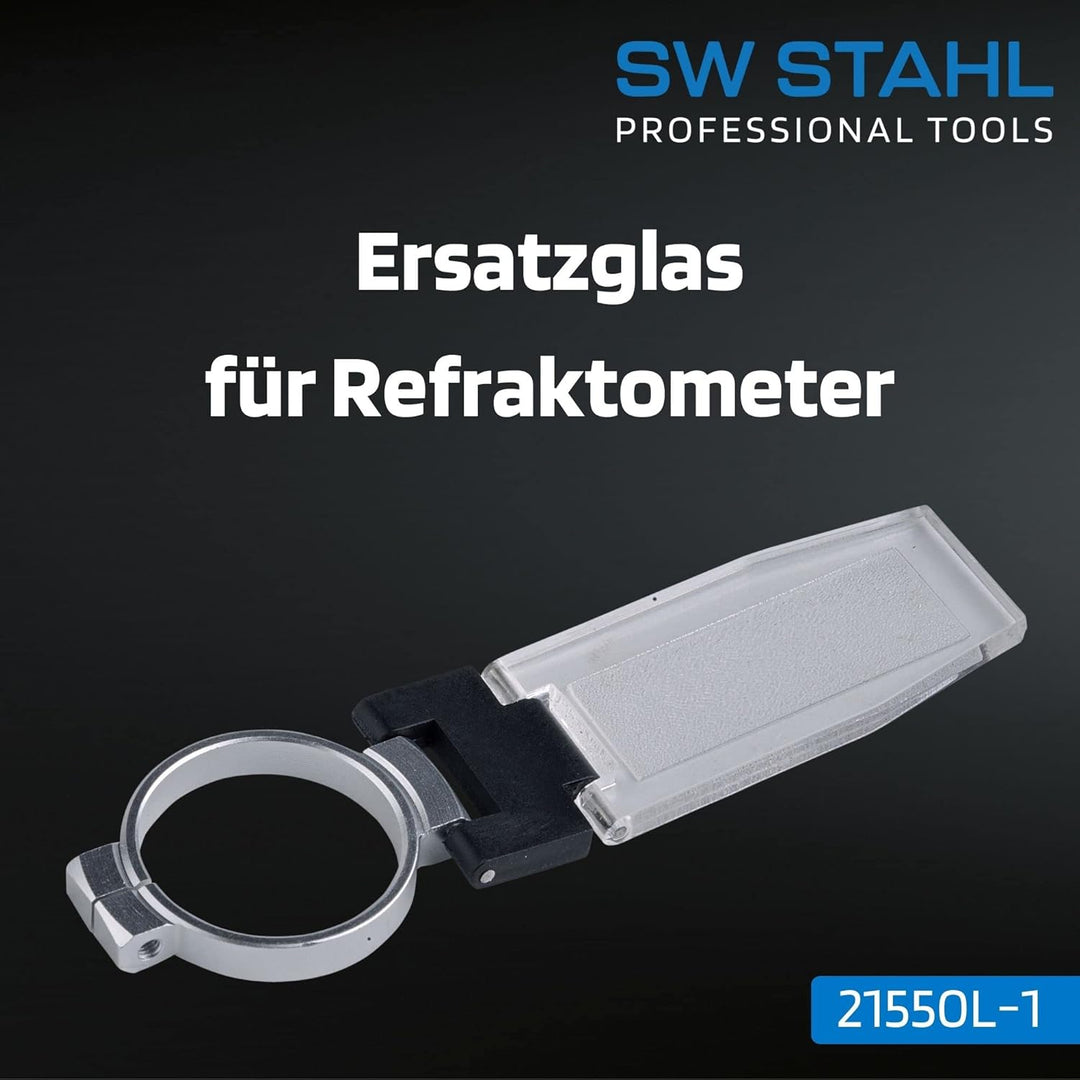 SW-Stahl 21550L-1 Refraktometer-Ersatzglas - Klappdeckel Glasplatte | Passgenaues Refraktometer Ersa